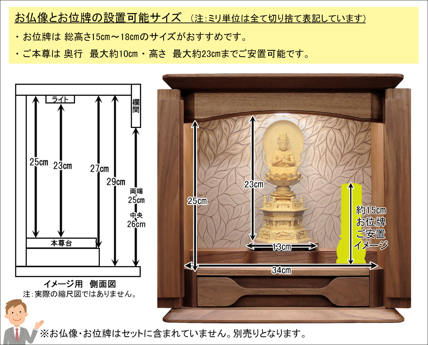 シャレードワイド位牌仏像安置場所